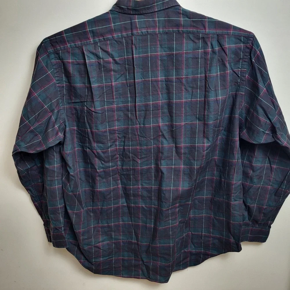Polo Ralph Lauren GI Shirt‎ Men's XXL Plaid Long Sleeve Button Down 100 Cotton